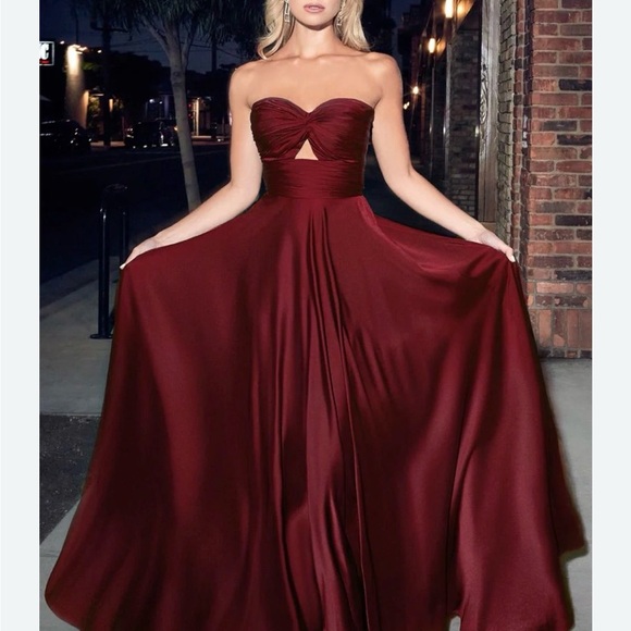 Ladivine By Cinderella Divine Dresses & Skirts - Ladivine Burgundy Gown